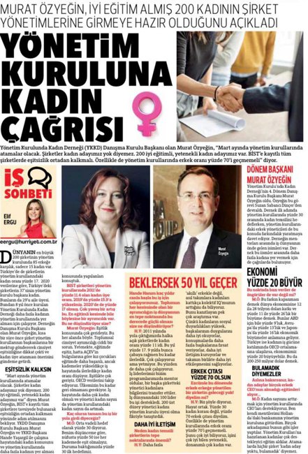 Hürriyet - Yönetim Kuruluna Kadın Çağrısı